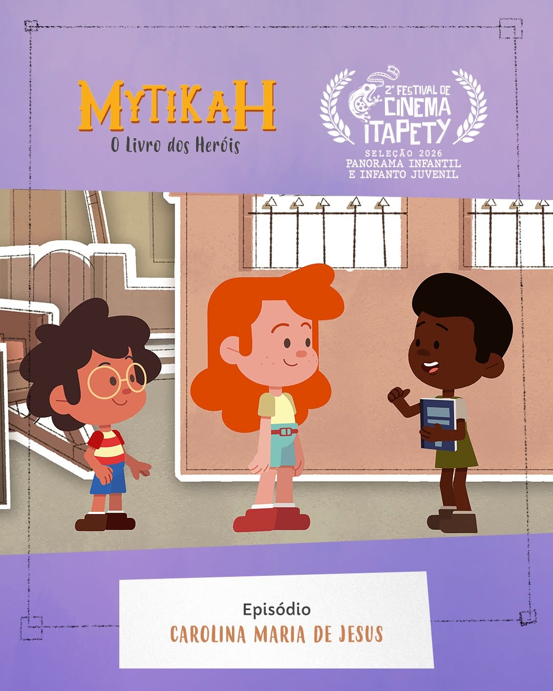 Mais uma seleção para a 2ª temporada de Mytikah – O Livro dos Heróis e dessa vez para ela! ✨

O episódio que homenageia Carolina Maria de Jesus foi selecionado 